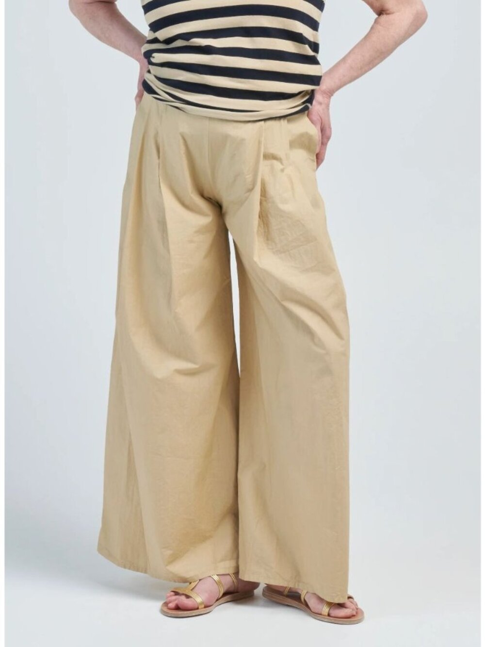 LABO.ART labo art wide leg 100% cotton clara pants panta dalla size 2 medium